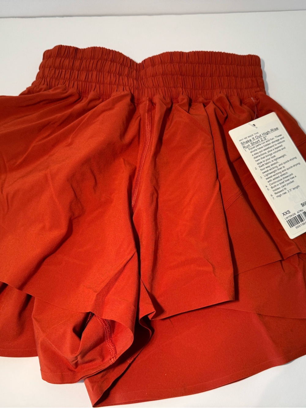 Lululemon Shake It Out High-Rise Running Short 2.5" - Burnt Orange